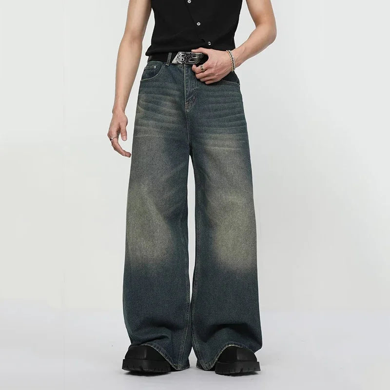 Men's Straight Wide Leg Baggy Pants