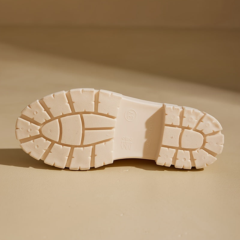 Women’s Ankle Boots with Elastic Side Panels and Chunky Sole