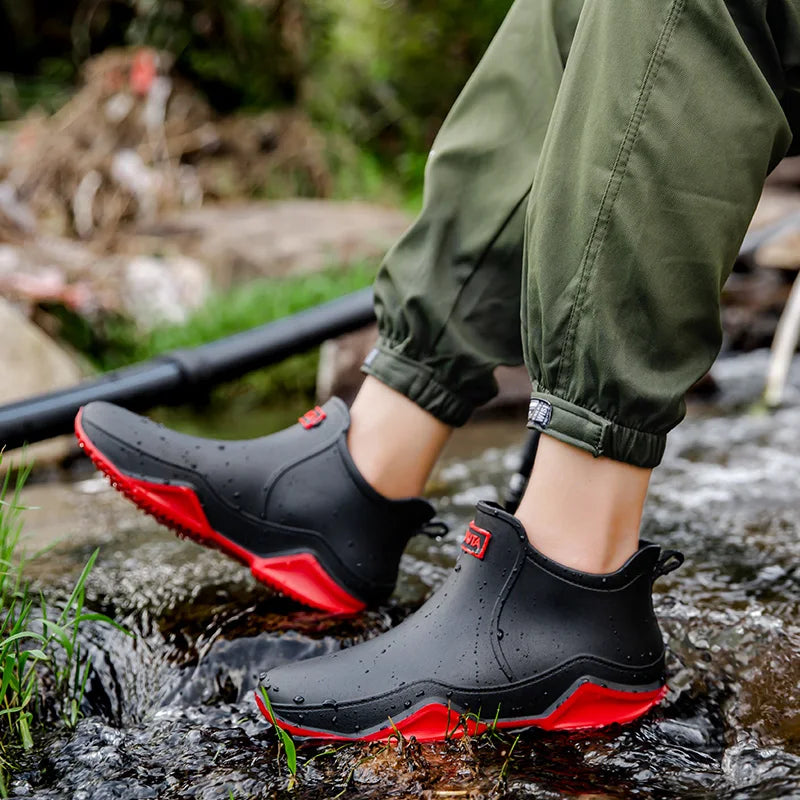 Women´s Ankle Boots with Pull Tabs and Contrast Soles
