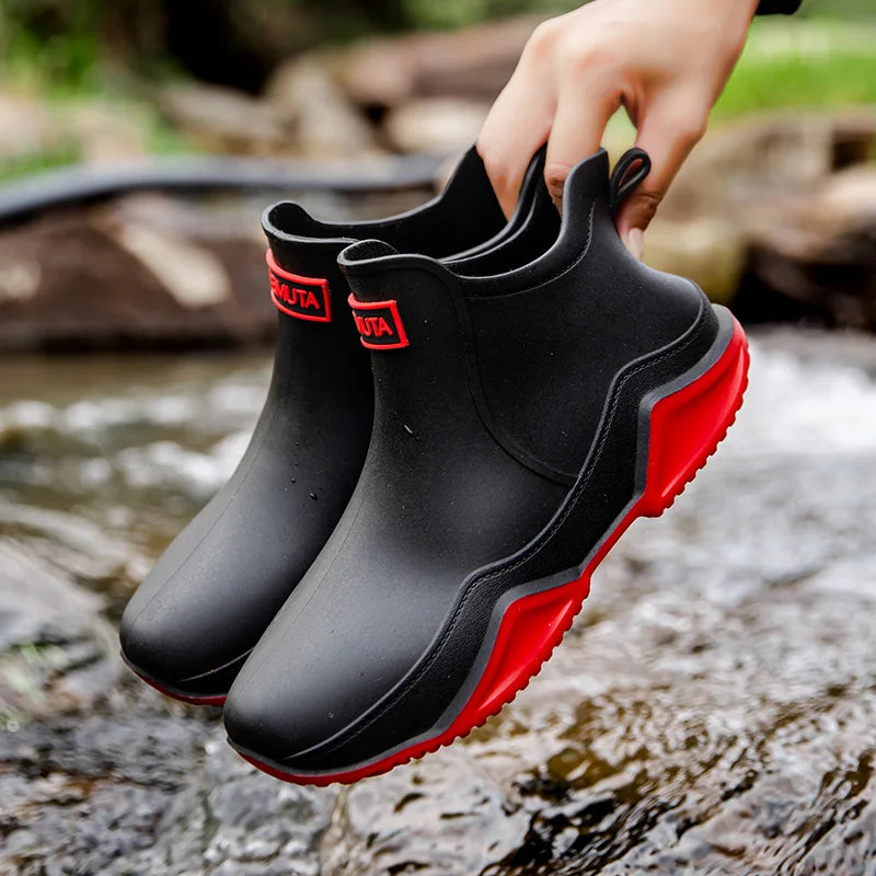 Women´s Ankle Boots with Pull Tabs and Contrast Soles