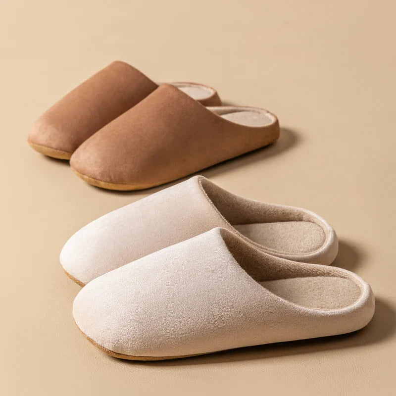 Women's Closed-Toe Indoor Slippers with Lightweight Sole