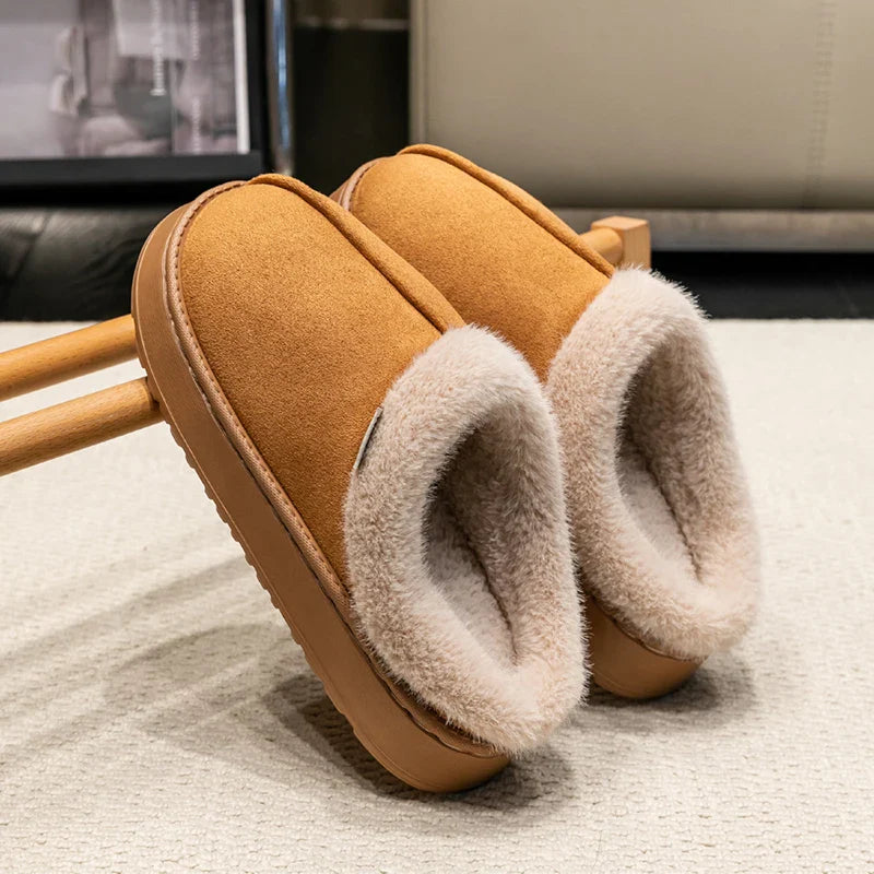 Women's Indoor Slippers with Plush Lining and Non-Slip Sole