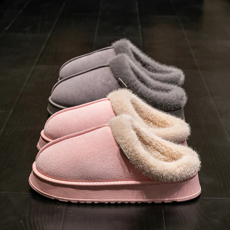 Women's Indoor Slippers with Plush Lining and Non-Slip Sole