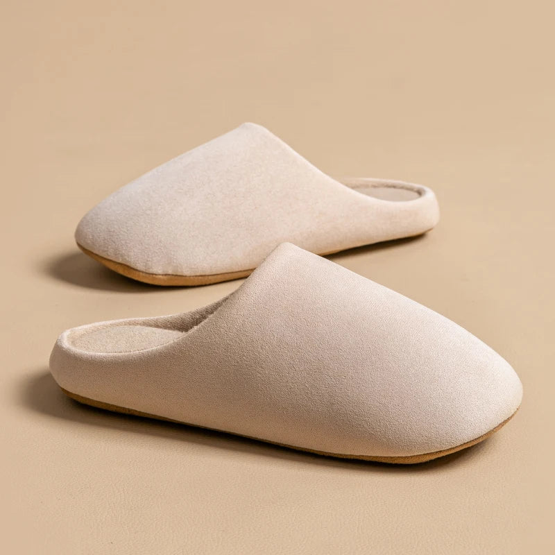 Women's Closed-Toe Indoor Slippers with Lightweight Sole