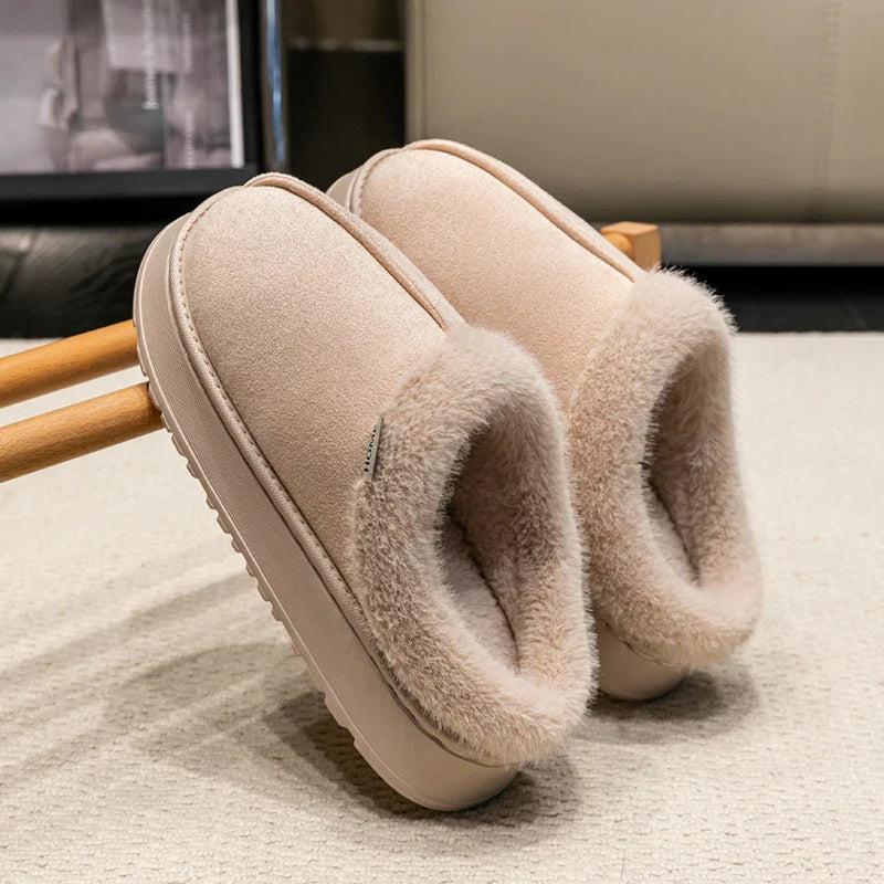 Women's Indoor Slippers with Plush Lining and Non-Slip Sole